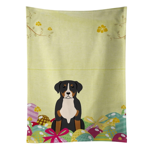 Carolines Treasures Easter Eggs Greater Swiss Mountain Dog Kitchen Towel - BB6037KTWL
