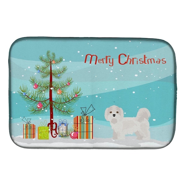 Carolines Treasures Kyi-Leo Christmas Tree Dish Drying Mat - CK3467DDM