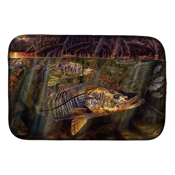 Carolines Treasures Grove Garden Snook Dish Drying Mat - JMA2004DDM
