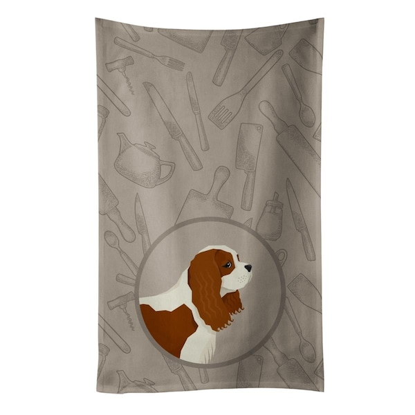 Carolines Treasures Cavalier Spaniel in the Kitchen Kitchen Towel - CK2176KTWL