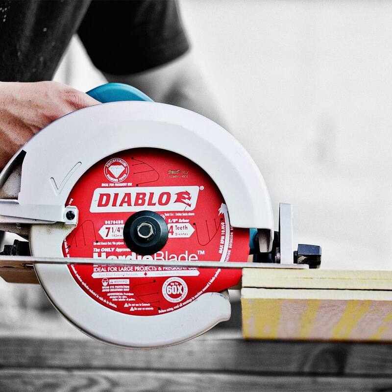 DIABLO 5 pulgadas x 4 Dientes HardieBlade Hoja de Sierra para Cemento de Fibra - D0504DHA