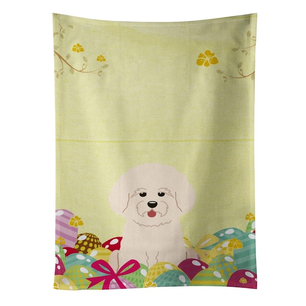 Carolines Treasures Easter Eggs Bichon Frise Kitchen Towel - BB6075KTWL