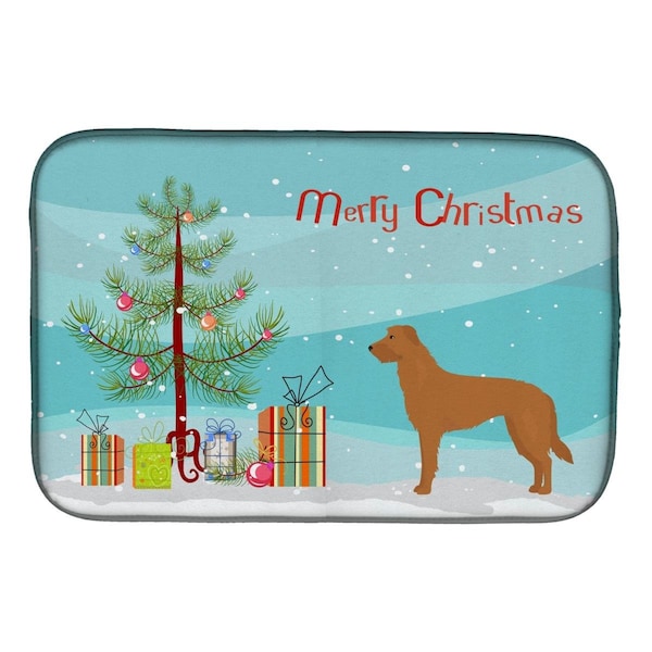 Carolines Treasures Lurcher No.2 Christmas Tree Dish Drying Mat - CK3851DDM