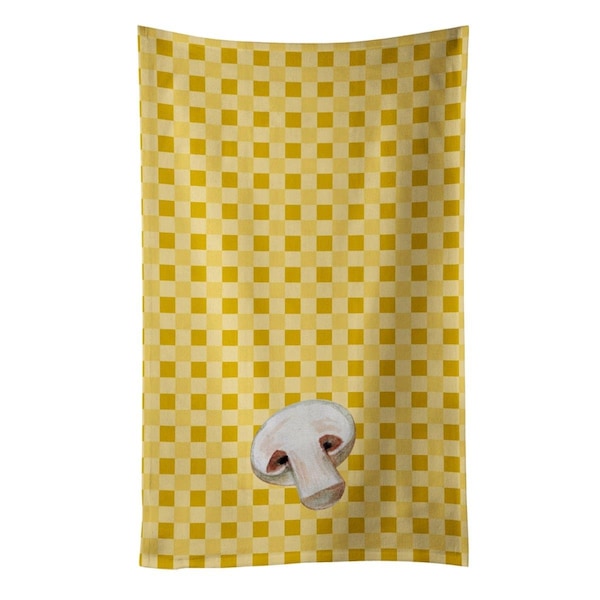 Carolines Treasures Champignon Mushroom on Basketweave Kitchen Towel - BB7193KTWL