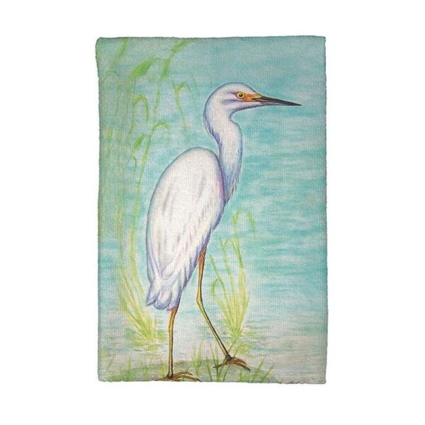 Betsy Drake Betsy Drake KT025 Snowy Egret Kitchen Towel - KT025