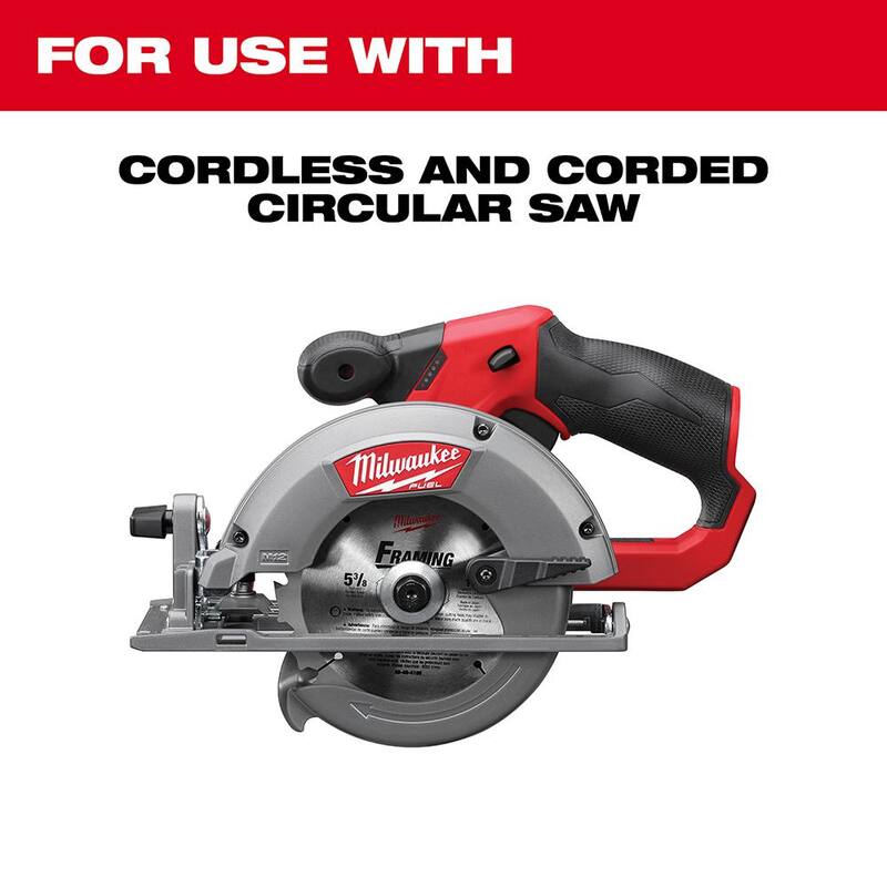 Disco de sierra circular para estructuras de 5-1/2 pulgadas x 18 dientes - 48-40-0520 de Milwaukee