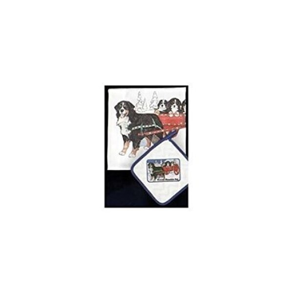 Pipsqueak Productions Bernese Mountain Dog Dish Towel And Potholder - DP965A