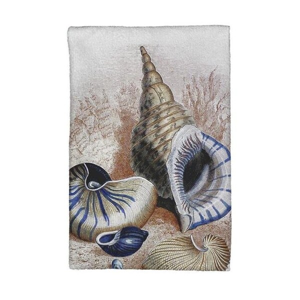 Betsy Drake Betsy Drake KT003 Antique Sea Shells Kitchen Towel - KT003