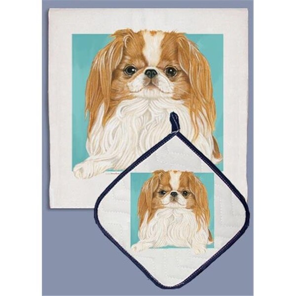 Pipsqueak Productions Pipsqueak Productions DP710C Japanese Chin Dish Towel And Pot Holder Set - DP710C