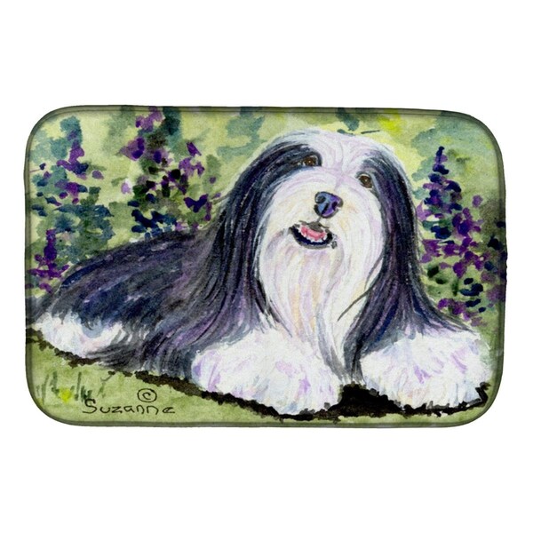 Carolines Treasures Bearded Collie Dish Drying Mat - SS8816DDM