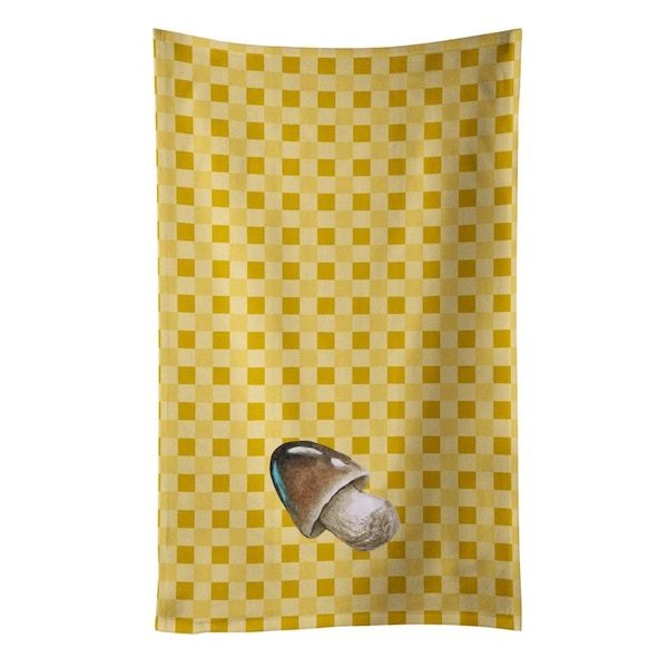 Carolines Treasures Straw Mushroom on Basketweave Kitchen Towel - BB7214KTWL