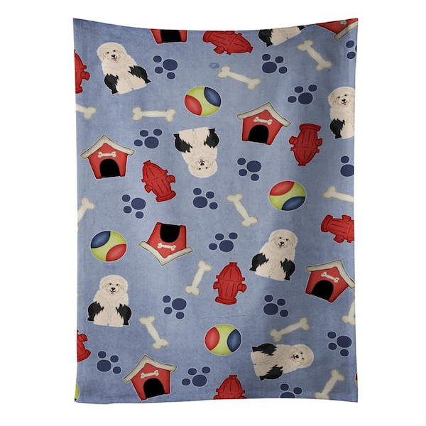 Carolines Treasures Dog House Collection Old English Sheepdog Kitchen Towel - BB2709KTWL