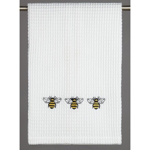 Tarifa 16 x 25 in. Bumblebee Trio Waffle Weave Towel, 4PK - TA3115546