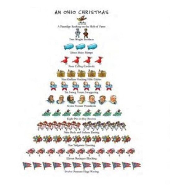 Peking Handicraft 18 x 26 in. An Ohio Christmas Kitchen Towel, 6PK - 04DP68WC