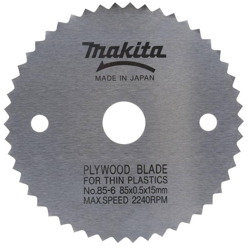 Makita 3-3/8 50 TPI Hoja de sierra circular de acero para material delgado - 792299-8