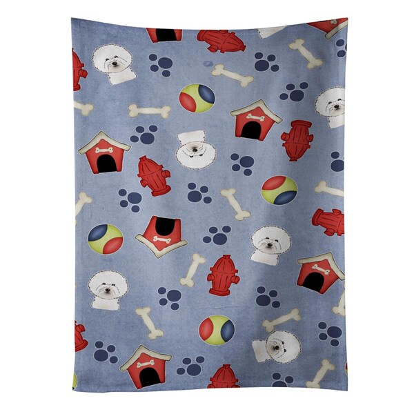 Carolines Treasures Dog House Collection Bichon Frise Kitchen Towel - BB3996KTWL