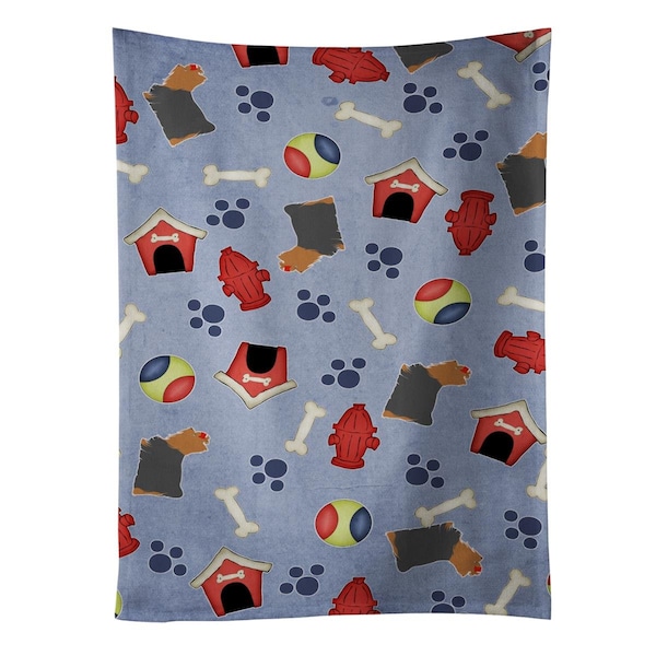 Carolines Treasures Yorkshire Terrier Yorkie Dog House Collection Kitchen Towel - BB3934KTWL