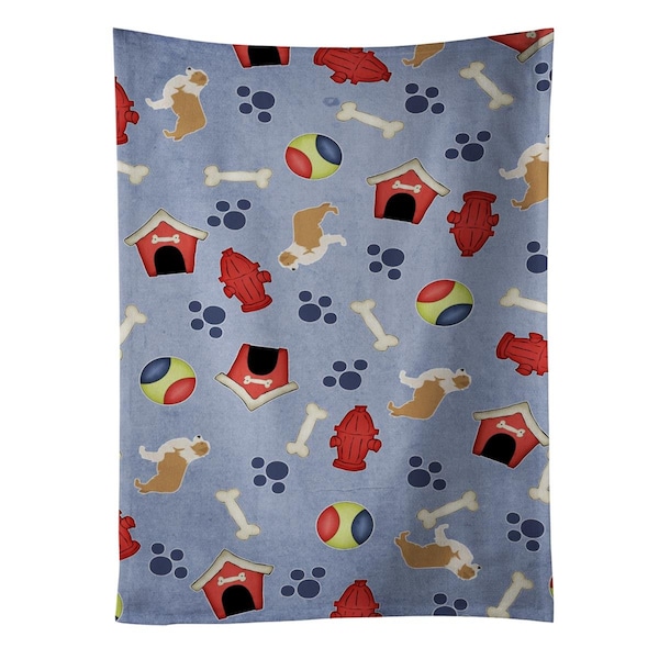 Carolines Treasures Red Border Collie Dog House Collection Kitchen Towel - BB3922KTWL