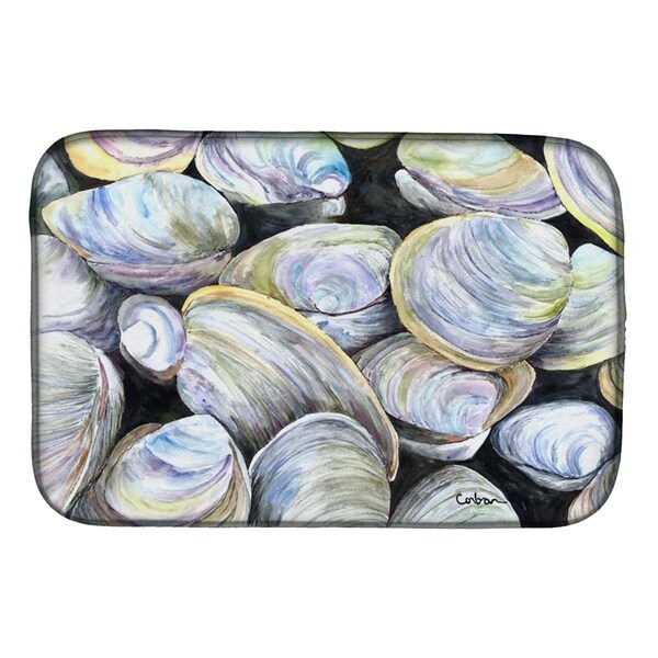 Carolines Treasures Clam Quahog Dish Drying Mat - 8714DDM