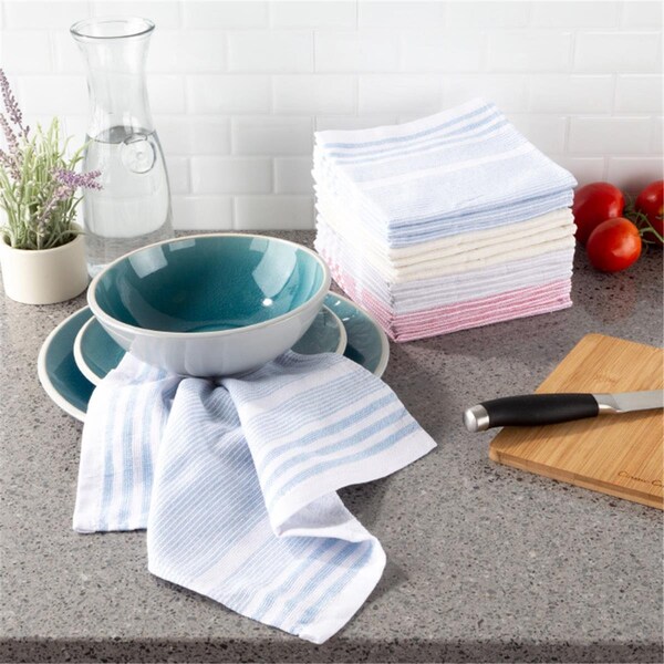 Tablero 12.5 x 12.5 in. 100 Percent Cotton Kitchen Dish Wash Cloth, Multi-Color - TA2155647