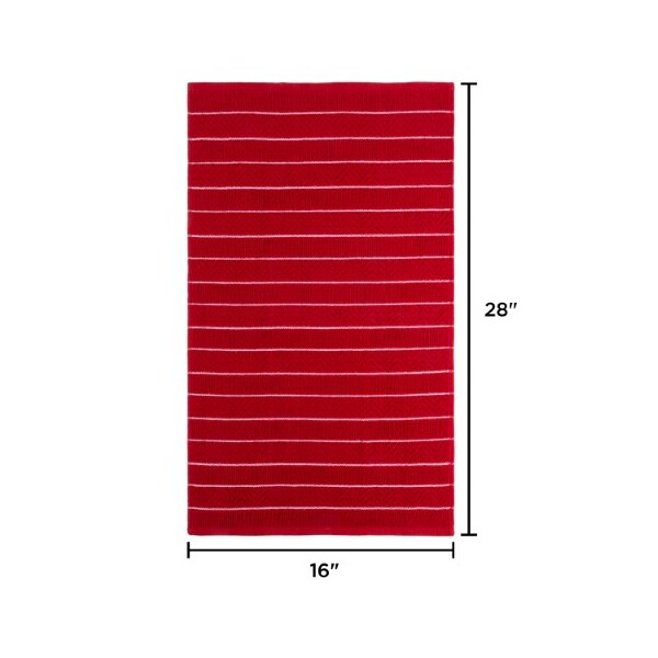 Hastings Home Set of 8 Kitchen Towels 16"x28" 100-percent Absorbent Hand and Dishtowel for Drying in 4 Colors - 609757JGJ