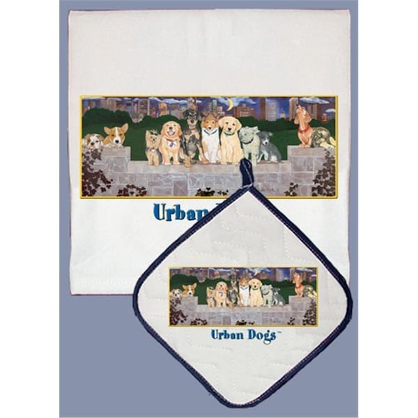 Pipsqueak Productions Dog Dish Towel And Pot Holder Set - DP003