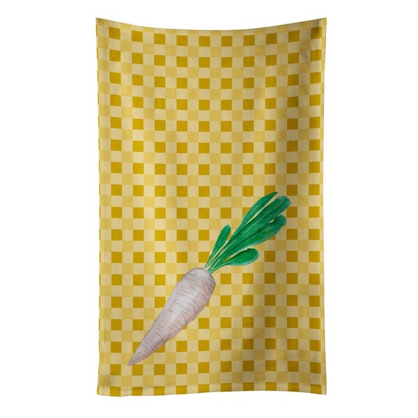 Carolines Treasures White Radish on Basketweave Kitchen Towel - BB7216KTWL