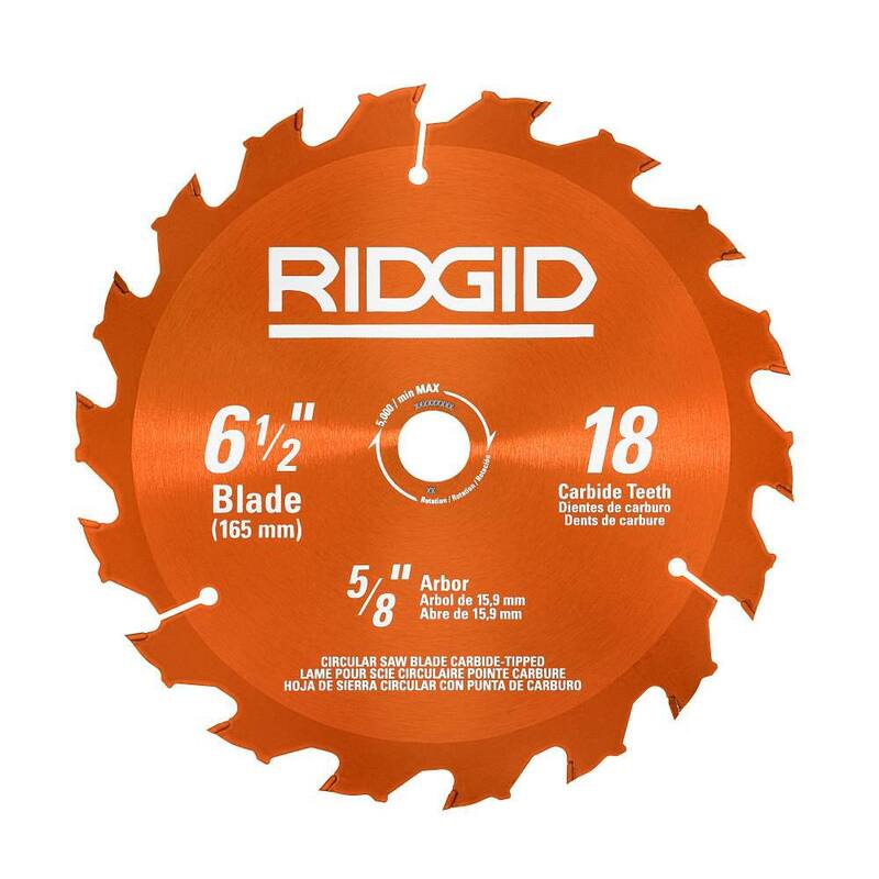 Hoja de sierra circular RIDGID de 6-1/2 pulgadas (1 pieza) - AC612N