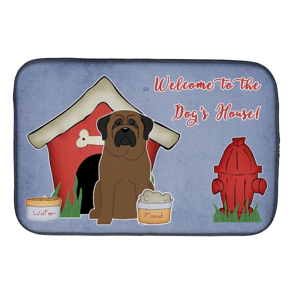 Carolines Treasures Dog House Collection Bullmastiff Dish Drying Mat - BB2838DDM