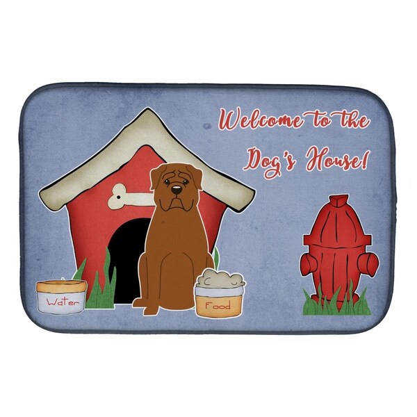 Carolines Treasures Dog House Collection Dogue De Bourdeaux Dish Drying Mat - BB2827DDM
