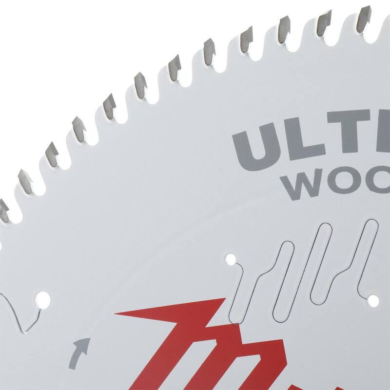 Milwaukee 10 pulgadas x Hoja de sierra circular de carburo de 80 dientes de acabado ultra fino (paquete de 2) - 48-40-1032-48-40-1032