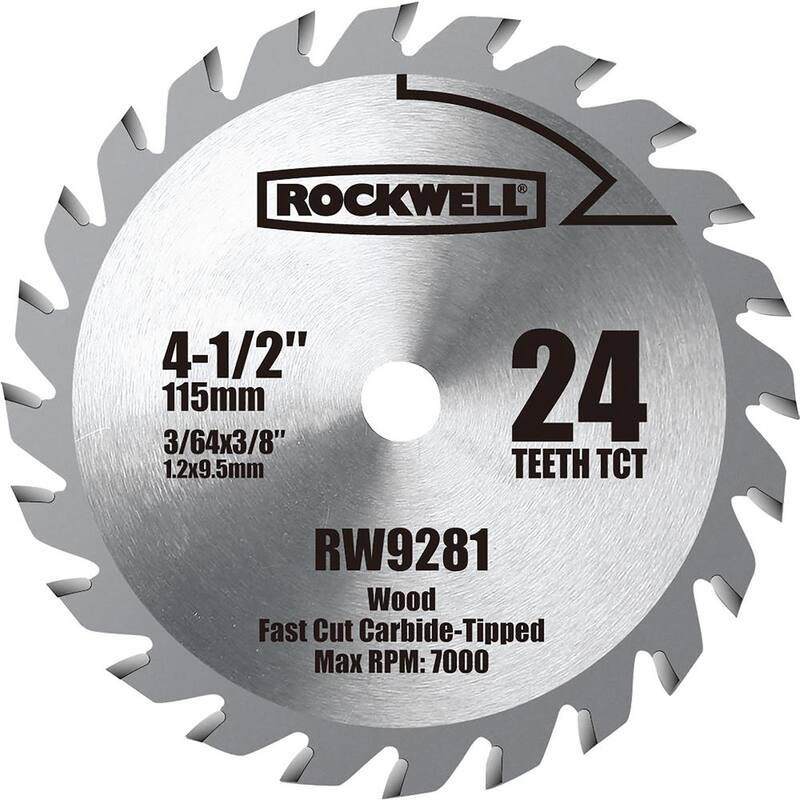 Rockwell 4-1/2 pulgadas Hoja de sierra circular compacta de carburo de TCT - RW9281