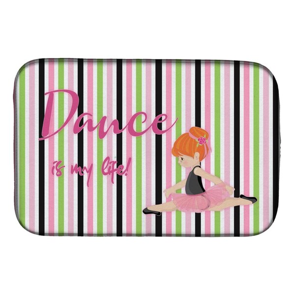 Carolines Treasures Ballet Dance is My Life Red Dish Drying Mat - BB5394DDM