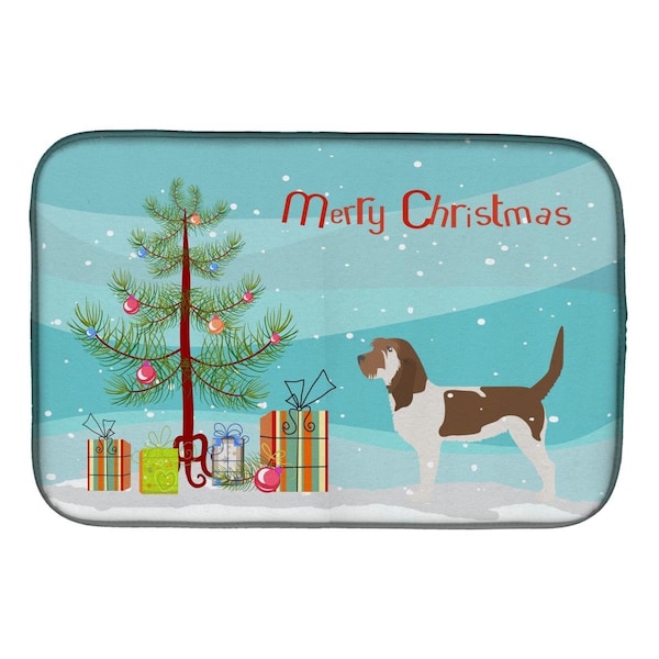 Carolines Treasures Grand Basset Griffon Vendeen Merry Christmas Tree Dish Drying Mat - BB2908DDM