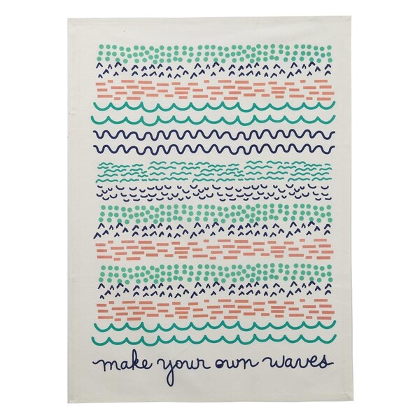 Peking Handicraft 18 x 25 in. Making Waves Kitchen Towel, 4PK - 04EO66C