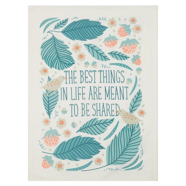 Peking Handicraft 18 x 25 in. Bird Song Kitchen Towel, 4PK - 04EO88C