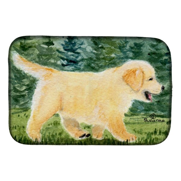 Carolines Treasures Golden Retriever Dish Drying Mat - SS8859DDM