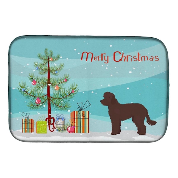 Carolines Treasures Whoodle No.1 Christmas Tree Dish Drying Mat - CK3880DDM
