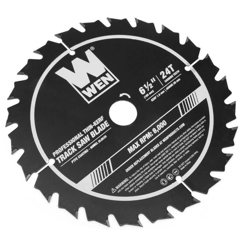 Hoja de sierra circular profesional de 6.5 pulgadas, 24 dientes de carburo y delgada con revestimiento de PTFE - BL6525.