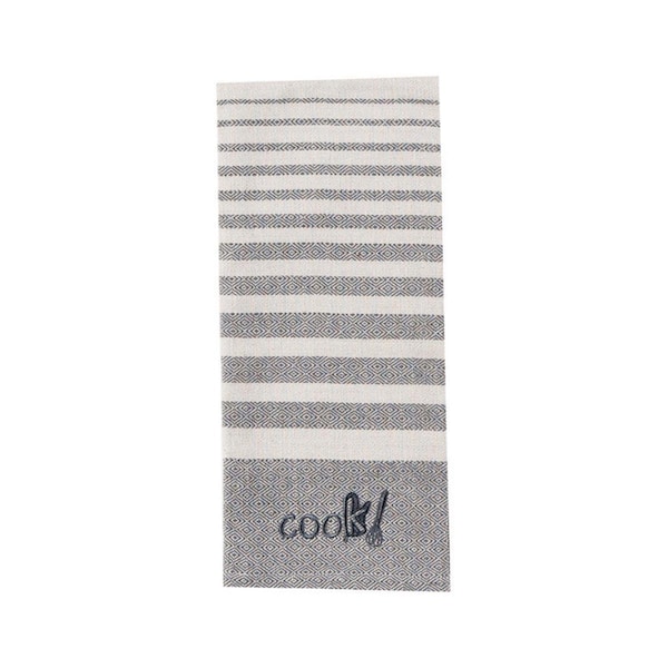 Kay Dee 18 x 28 in. Graphite Cotton Tea Towel, 6PK - 6662035