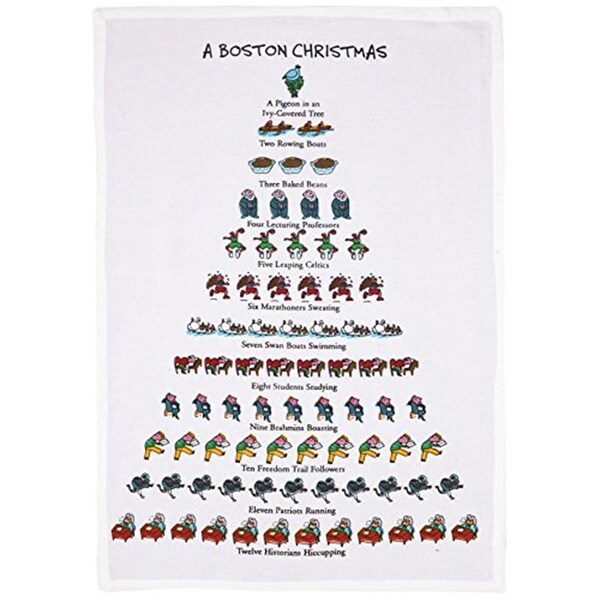 Kitchen Queen 18 x 26 in. A Boston Christmas Kitchen Towel, 6PK - KI3678854