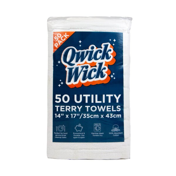 Monarch Terry Towels 14 x 17 (50 packs), 6PK - TT50