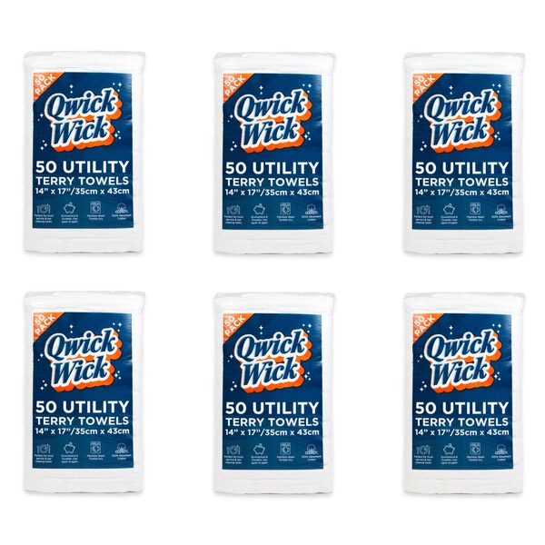 Monarch Terry Towels 14 x 17 (50 packs), 6PK - TT50