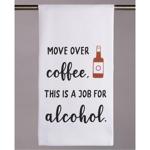 Peking Handicraft Move Over Coffee Kitchen Towel, 4PK - 04TG742WC