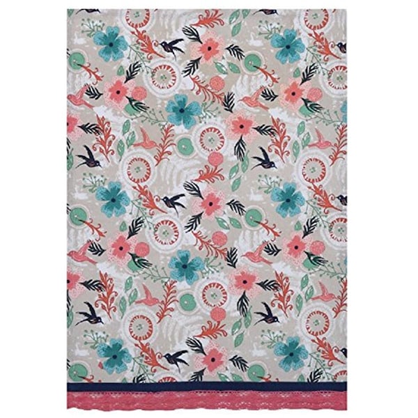 Tarifa 18 x 25 in. Hummingbirds Pattern Kitchen Hand Towel, 4PK - TA3119081