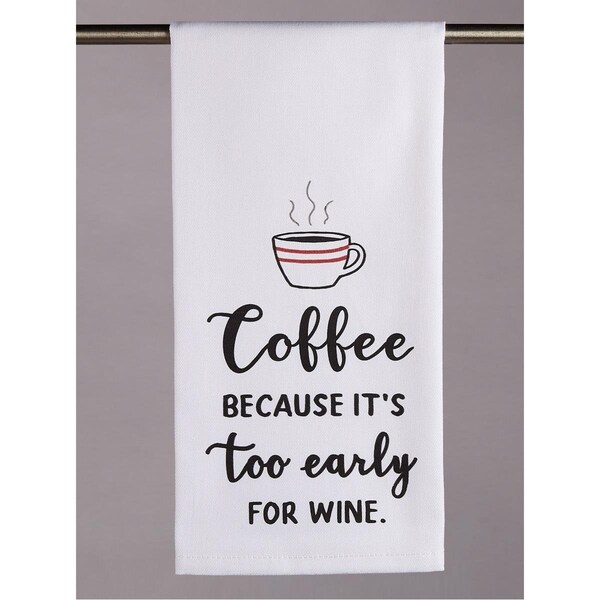 Tarifa Too Early for Wine Kitchen Towel, 4PK - TA3686208