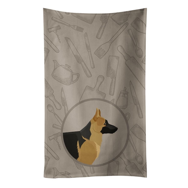 Carolines Treasures German Shepherd in the Kitchen Kitchen Towel - CK2187KTWL