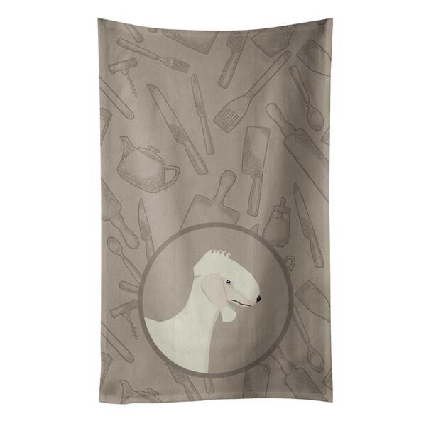 Carolines Treasures Bedlington Terrier in the Kitchen Kitchen Towel - CK2167KTWL