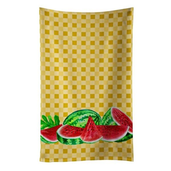 Carolines Treasures Carolines Treasures BB7183KTWL Watermelon on Basketweave Kitchen Towel - BB7183KTWL