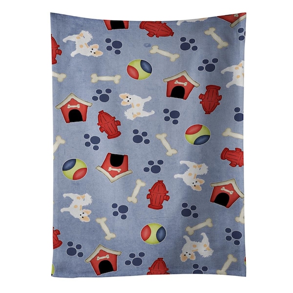 Carolines Treasures Dog House Collection Longhair Pied Chihuahua Kitchen Towel - BB4065KTWL